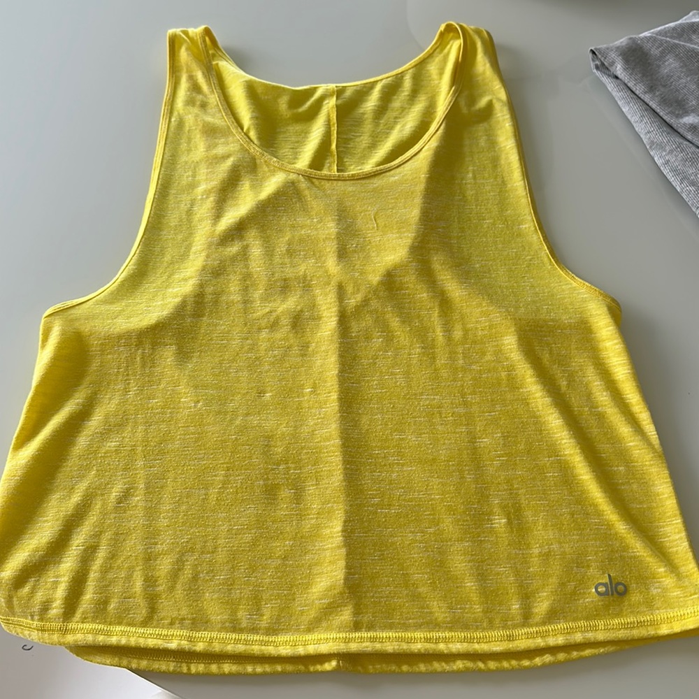 Alo yellow tank top